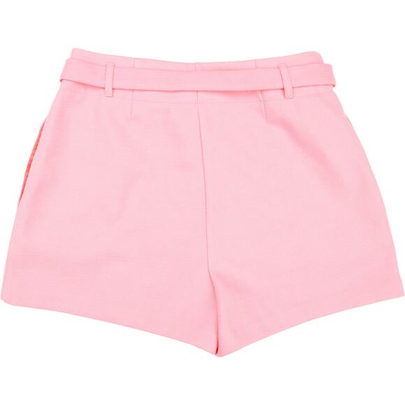 ASOS Bright Pink Belted High Waisted Shorts NWT 8 - Picture 2 of 3